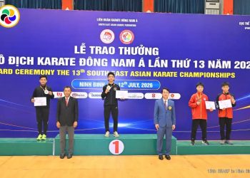 PUTRA PRAJURIT KIMA MENKAV 1 MAR RAIH DUA MEDALI PERAK  KEJUARAAN KARATE ASIA TENGGARA SEAKF 2026 DI VIETNAM