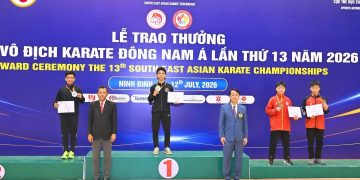 PUTRA PRAJURIT KIMA MENKAV 1 MAR RAIH DUA MEDALI PERAK  KEJUARAAN KARATE ASIA TENGGARA SEAKF 2026 DI VIETNAM