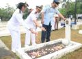 Danlanal Bintan Kobarkan Semangat Kepahlawanan, Ziarah Nasional HUT Ke-81 TNI di Pusara Bhakti