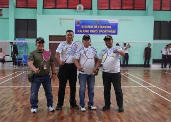 Turnamen Badminton Danlanal Cup Semarakkan HUT Ke-81 TNI AL