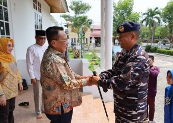 Kunjungi Negeri Seribu Kubah, Danlanal Dumai Bangun Sinergi Bersama Pemkab Rokan Hilir