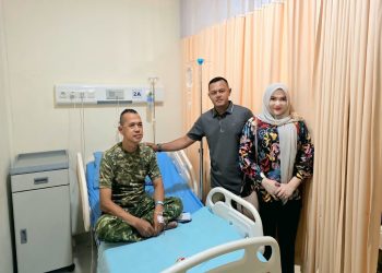 DANYONIF 4 MARINIR TUNJUKKAN KEPEDULIAN KEPADA PRAJURIT PETARUNG CANDRACA