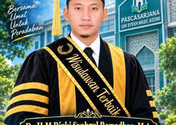 Raih IPK 4,00, Rizki Syahrul Ramadhan Jadi Wisudawan Terbaik Doktor Studi Islam UIN Syekh Wasil Kediri 2026